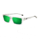 Tifosi Optics Hagen Sunglasses - Crystal Clear Frame w/Polarized Clarion Green Lens 1200505353