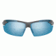 Tifosi Optics Jet FC Sunglasses - Matte Gunmetal Frame w/Smoke Bright Blue Lens 1140400381