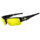 Tifosi Optics Lore Sunglasses - Gloss Black Frame w/Clarion Yellow,Golf/Tennis and Extreme Contrast Lens 1090200229