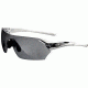 Tifosi Optics Podium w/ EC, GT, Smoke Lenses, Metallic Silver Frame 1000200615