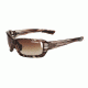Tifosi Mast Sunglasses - Gloss Wood Frame, Brown/AC Red/Clear Lenses 0020102302
