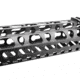 Tiger Rock AR-10/LR-308 10" Super Slim Light Keymod Free Float Handguard w/Steel Barrel Nut, Black, FSK308-10
