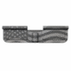 Tiger Rock AR-10/LR-308 Dust Cover w/ Flag Engraving, Black, Small, DC308-USA