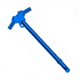 Tiger Rock AR-10/LR-308 Tactical Charging Handle, Ambidextrous, Blue, Small, CH308-AMBI-BL