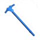 Tiger Rock AR-10/LR-308 Tactical Charging Handle, Ambidextrous, Blue, Small, CH308-AMBI-BL