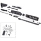 Tiger Rock AR-15 Rifle Build Kit BCG LPK and Stock Kit, 5.56mm, 17in, 16in Barrel, M4, A2/Government, Carbine, 1x8 Twist, 1/2x28 Thread, 10in Quad Rail Handguard, Brake, Nitride, Anodized, Black, RK15-FAR10-NL