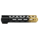 Tiger Rock AR-15 Angle Cut Clamp On M-Lok 10in Handguard, Black Base, Cerakote, Gradient, Gold, Medium, FMLUS-10D-GLD-GRADIENT