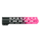 Tiger Rock AR-15 Angle Cut Clamp On M-Lok 10in Handguard, Black Base, Cerakote, Gradient, Pink, Medium, FMLUS-10D-PNK-GRADIENT