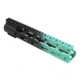 Tiger Rock AR-15 Angle Cut Clamp On M-Lok 10in Handguard, Black Base, Cerakote, Gradient, Robins Egg, Medium, FMLUS-10D-RGB-GRADIENT