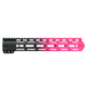 Tiger Rock AR-15 Angle Cut Clamp On M-Lok 12in Handguard, Black Base, Cerakote, Gradient, Pink, Medium, FMLUS-12D-PNK-GRADIENT
