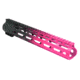 Tiger Rock AR-15 Angle Cut Clamp On M-Lok 12in Handguard, Black Base, Cerakote, Gradient, Pink, Medium, FMLUS-12D-PNK-GRADIENT