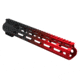 Tiger Rock AR-15 Angle Cut Clamp On M-Lok 12in Handguard, Black Base, Cerakote, Gradient, Red, Medium, FMLUS-12D-RED-GRADIENT