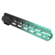 Tiger Rock AR-15 Angle Cut Clamp On M-Lok 12in Handguard, Black Base, Cerakote, Gradient, Robins Egg, Medium, FMLUS-12D-RGB-GRADIENT