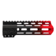 Tiger Rock AR-15 Angle Cut Clamp On M-Lok 7in Handguard, Black Base, Cerakote, Gradient, Red, Medium, FMLUS-7D-RED-GRADIENT