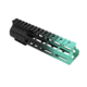 Tiger Rock AR-15 Angle Cut Clamp On M-Lok 7in Handguard, Black Base, Cerakote, Gradient, Robins Egg, Medium, FMLUS-7D-RGB-GRADIENT