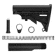 Tiger Rock AR-15 Collapsible Standard Version Stock Body w/6-Position Buffer Tube Kit, Mil-Spec, Black, Medium, ST003M-USA+ST007M