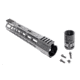 Tiger Rock AR-15 10&quot; Super Slim Light Keymod Free Float Handguard w/Steel Barrel Nut, Black, FSSK10