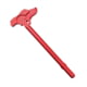 Tiger Rock AR-15 Tactical BAT Style Charging Handle w/ Oversized Latch Non-Slip, Red, Small, CHBS223-R