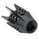 Tiger Rock Booster Flash Hider, AR 9mm, 1/2x36 Thread Pitch, Black, Small, MBK49#