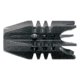 Tiger Rock Booster Flash Hider, AR 9mm, 1/2x36 Thread Pitch, Black, Small, MBK49#