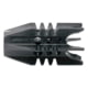 Tiger Rock Booster Flash Hider, AR 9mm, 1/2x36 Thread Pitch, Black, Small, MBK49#