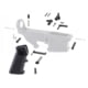 Tiger Rock AR-15 Lower Parts Kit w/ NO Trigger, Hammer and Springs, Black, LPK-15