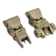 Tiger Rock Tactical Polymer Top Mounted Deployable Front and Rear Sight, Tan, RSPOL-T