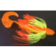 Tightlines UV Sow Belly Twister RATTLING 5in Orange Yellow with Salt Fire, OY-WSBTR-SF