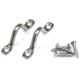 Tigress Steel Pad Eyes w/Stainless Steel Screws Stainless 63535