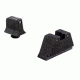 Trijicon For Glock Suppressor Night Sight Set - Black Outline - Green Lamps for Calibers 9mm,.40,.43,.45 G.A.P.,.357 GL201-C-600661