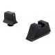 Trijicon For Glock Suppressor Night Sight Set - Black Outline - Green Lamps for Calibers 9mm,.40,.43,.45 G.A.P.,.357 GL201-C-600661