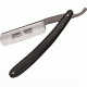 Timor Straight Razor Black Wide Fold Knife, SS PE, Black Handle TIM1506
