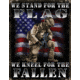 Tin Signs Kneel for the Fallen