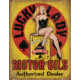 Tin Signs Lucky Lady Motor Oils Tin Sign, TSN1998