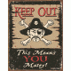Tin Signs Moore-Keep Out Matey Tin Sign TSN1289