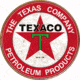 Tin Signs Texaco Filling Station, 11.75in Diameter, Reproduced From Authentic, Vintage Advertising, Rich Vibrant Colors And Heavy Embossing Make These Wonderful For Decorating, 1926