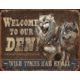 Tin Signs Welcome To Our Den! Tin Sign, TSN1984