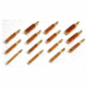 Tipton 44 Caliber Handgun Bronze Bristle Bore Brush, Shelf Pack of 3