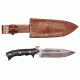 Titan 15N20/1095 Damascus Steel Fixed Knife, TD-018, Micarta Handle, 5.5in. Blade TDK-18