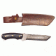 Titan 15N20/1095 Damascus Steel Fixed Knife, TD-039, Bull Horn Handle, 6in. Blade TDK-39