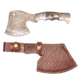Titan 15N20/1095 Damascus Steel Hatchet, TD-013, Damascus Bolster, Micarta Handle, 3.4in. Blade TDK-13