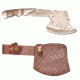 Titan 15N20/1095 Damascus Steel Hatchet, TD-014, Walnut Wood, Damascus Bolster Handle, 5.5in. Blade TDK-14