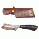 Titan 15N20/1095 Damascus Steel Hatchet, TD-022, Bull Horn Handle, 3.2in. Blade TDK-22