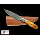 Titan Damascus Fixed Blade Knife 7.3in TD-102, TDK-102
