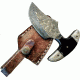 Titan Damascus Fixed Blade Knives, Overall Length - 4.2 in, Blade Length - 2.7 in, Handle Material - Bullhorn &amp; Camel Bone TD -091