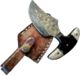 Titan Damascus Fixed Blade Knife, Bullhorn &amp; Camel Bone TD -091