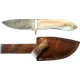Titan Damascus Fixed Blade Knives, Overall Length - 6.1 in, Blade Length - 2.8 in, Handle Material - Camel Bone TD -096