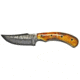 Titan Damascus Knife Burnt Bone Handle TD-173, 8.4in, TDK-173
