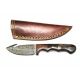 Titan Damascus Steel Gut Hook Skinning Knife, 4in