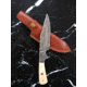 Titan Damascus Steel Hunting 9.5in Knife Camel Bone Handle TD-017, TDK-17
